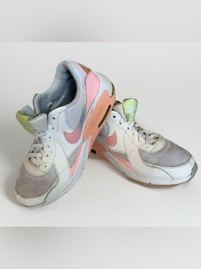 Nike Air Max Sneakers Women’s 7 (6Y) White Pink Pastel Chunky Trainers